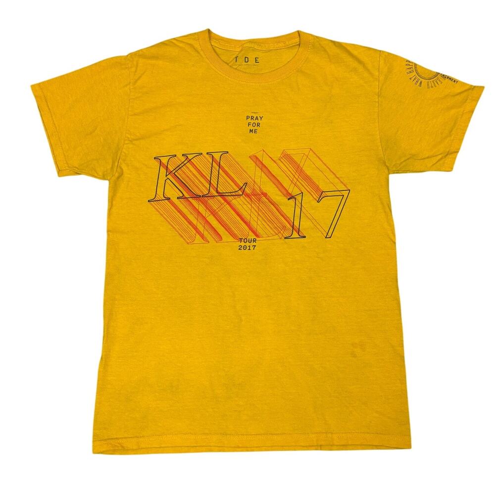 Kendrick Lamar TDE Pray For Me 2017 Short Sleeve Tour Shirt Men's Small